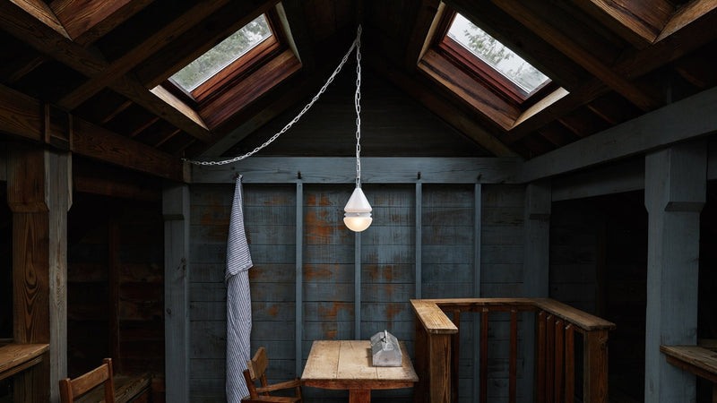 Cardinal Hemisphere Pendant Small - Workstead - Ceiling Lights - Matte Black Enamel - 24