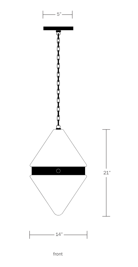 Cardinal Pendant Large - Workstead - Ceiling Lights - Matte White Enamel - 24" OAH - HORNE