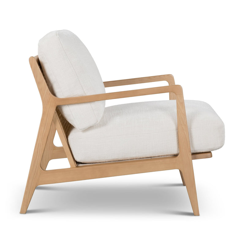 Carmelo Upholstered Accent Chair - Urbia Sofas - Oak - Black - HORNE