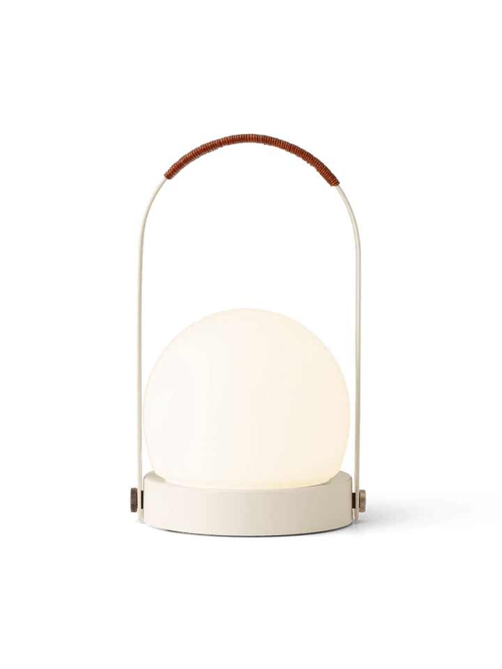 Carrie Portable LED Lamp - Audo Copenhagen Lighting - Ivory / Leather - HORNE