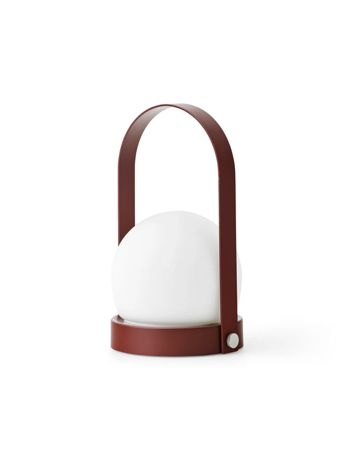 Carrie Portable LED Lamp - Audo Copenhagen Lighting - Burned Red - HORNE
