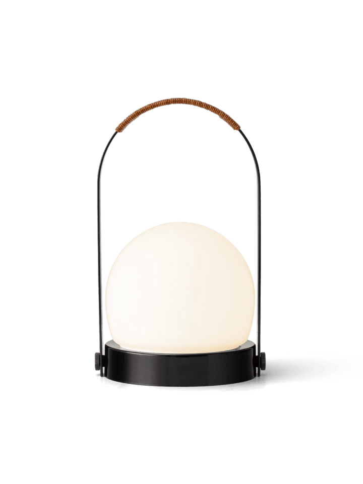 Carrie Portable LED Lamp - Audo Copenhagen Lighting - Black / Leather - HORNE