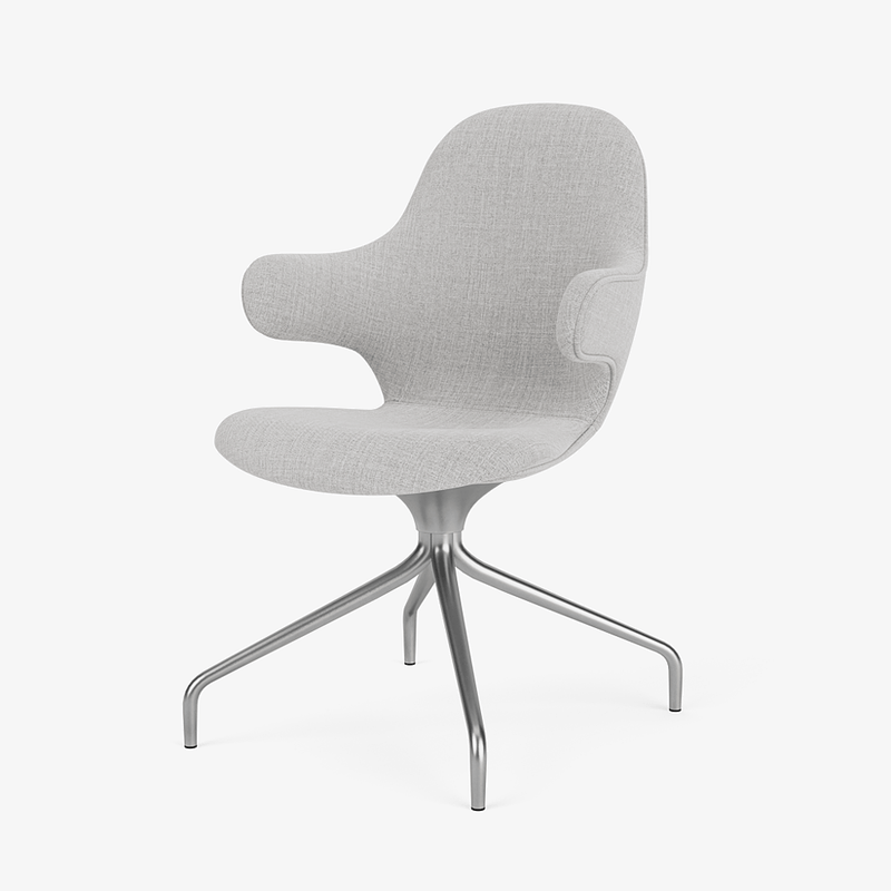 Catch Armchair - 4 - Star Swivel Base - &Tradition Chairs - Remix 0123 - Polished Aluminum - HORNE