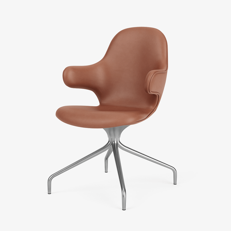 Catch Armchair - 4 - Star Swivel Base - &Tradition Chairs - Remix 0123 - Polished Aluminum - HORNE