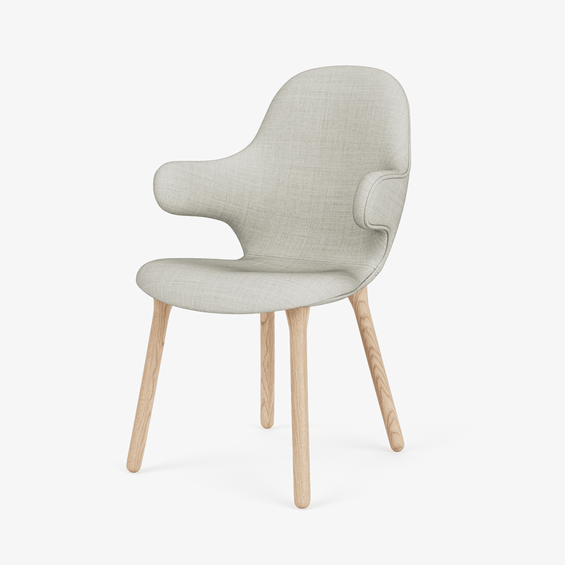 Catch Armchair - Wood Base - &Tradition Chairs - Remix 0123 - Black Lacquered Oak - HORNE