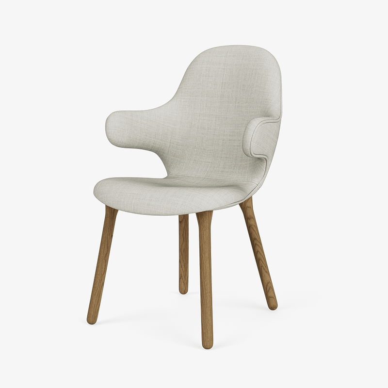 Catch Armchair - Wood Base - &Tradition Chairs - Remix 0123 - Black Lacquered Oak - HORNE