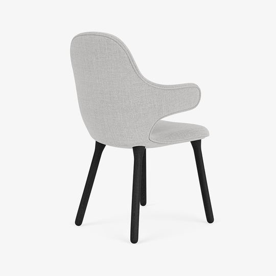Catch Armchair - Wood Base - &Tradition Chairs - Remix 0123 - Black Lacquered Oak - HORNE