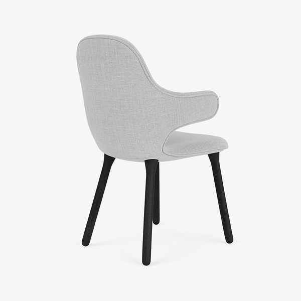 Catch Armchair - Wood Base - &Tradition Chairs - Remix 0123 - Black Lacquered Oak - HORNE