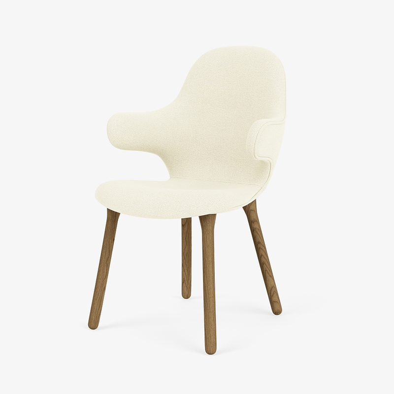 Catch Armchair - Wood Base - &Tradition Chairs - Remix 0123 - Black Lacquered Oak - HORNE