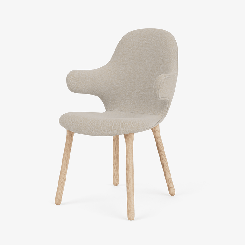 Catch Armchair - Wood Base - &Tradition Chairs - Remix 0123 - Black Lacquered Oak - HORNE