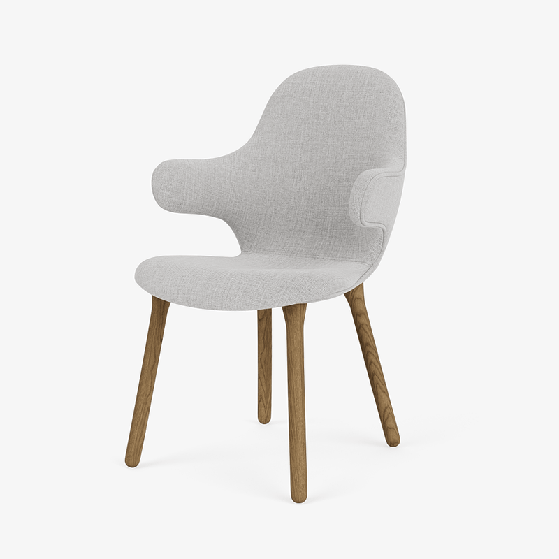 Catch Armchair - Wood Base - &Tradition Chairs - Remix 0123 - Black Lacquered Oak - HORNE