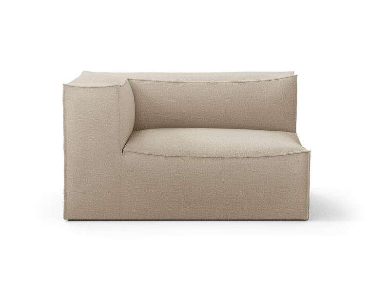 Catena Sofa Armrest Left - Ferm Living Sofas - Small - S400 - Soft Bouclé - Off - White/Sand - HORNE