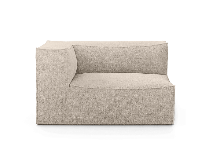 Catena Sofa Armrest Left - L400 - Ferm Living Sofas - Wool Bouclé - Natural - HORNE