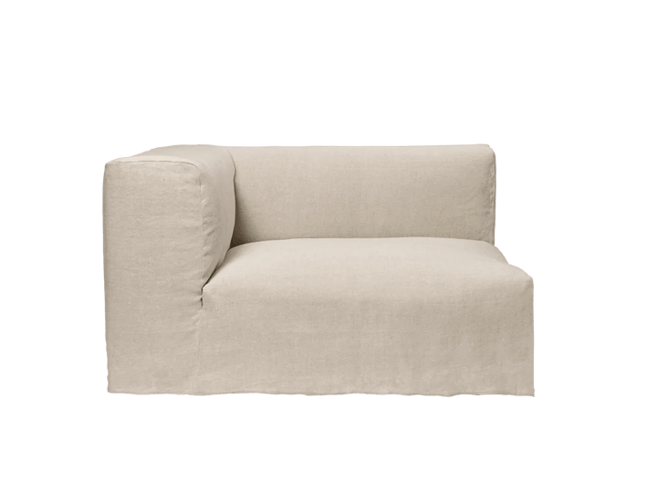 Catena Sofa Armrest Left - L400 - Ferm Living Sofas - Loose Drape - Natural - HORNE