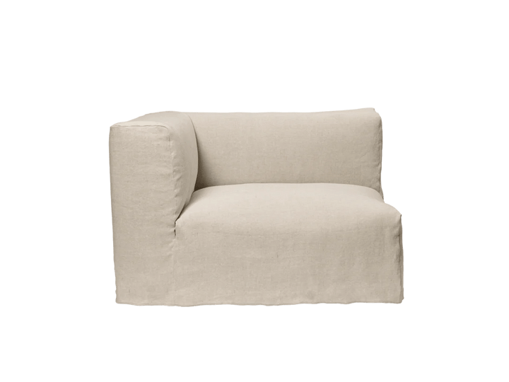 Catena Sofa Armrest Left - S400 - Ferm Living Sofas - Loose Drape - Natural - HORNE