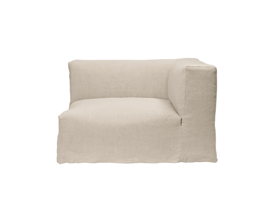 Catena Sofa Armrest Right - S401 - Ferm Living Sofas - Loose Drape - Natural - HORNE