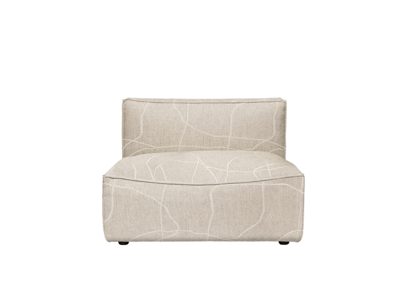 Catena Sofa Center - L100 - Ferm Living Sofas - Cotton Linen - Natural - HORNE