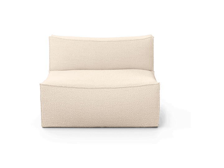 Catena Sofa Center - L100 - Ferm Living Sofas - Wool Bouclé - Off - White - HORNE