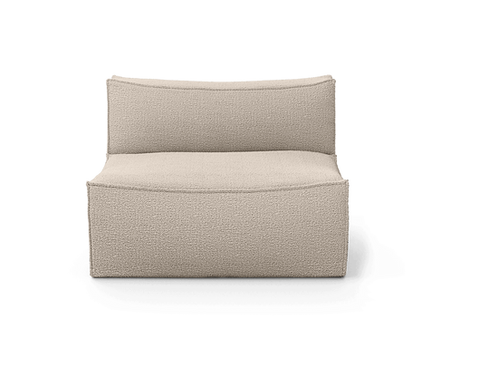 Catena Sofa Center - L100 - Ferm Living Sofas - Wool Bouclé - Natural - HORNE