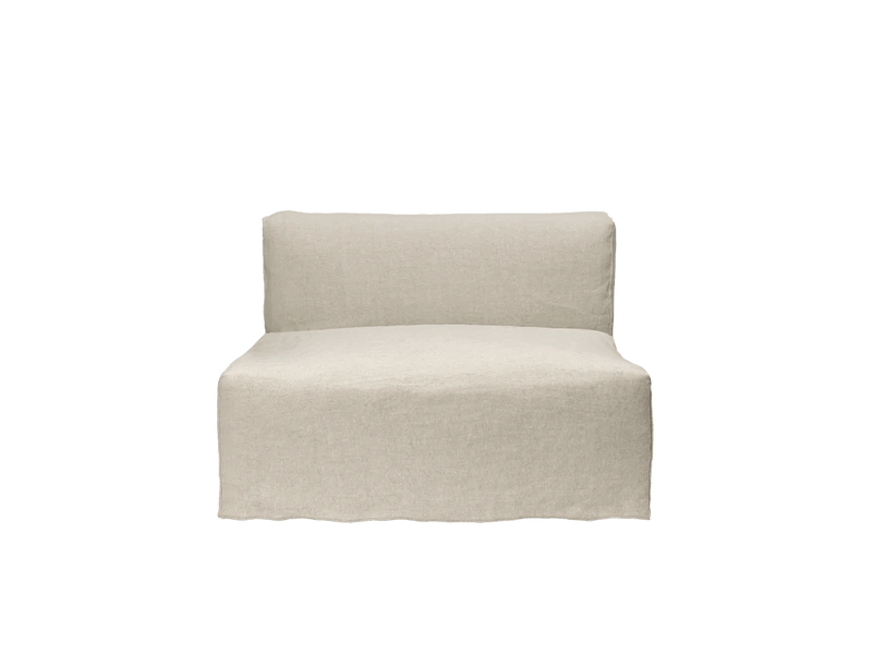 Catena Sofa Center - L100 - Ferm Living Sofas - Cotton Linen - Natural - HORNE