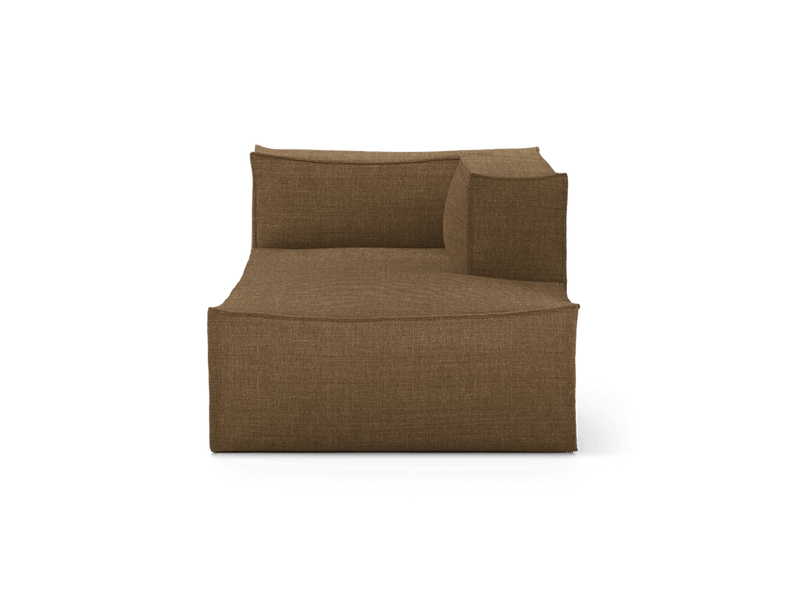 Catena Sofa Chaise Longue Right - S601 - Ferm Living Sofas - Cotton Linen - Natural - HORNE
