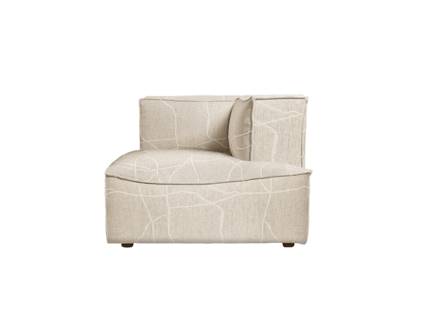 Catena Sofa Chaise Longue Right - S601 - Ferm Living Sofas - Can Lis - Sand/Off - White - HORNE