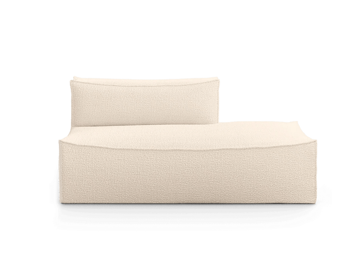 Catena Sofa Open End Right - L301 - Ferm Living Sofas - Wool Bouclé - Off - White - HORNE