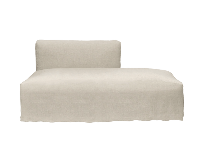 Catena Sofa Open End Right - L301 - Ferm Living Sofas - Loose Drape - Natural - HORNE