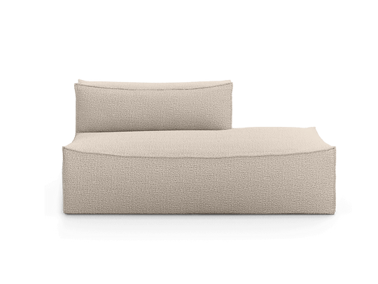 Catena Sofa Open End Right - L301 - Ferm Living Sofas - Wool Bouclé - Natural - HORNE