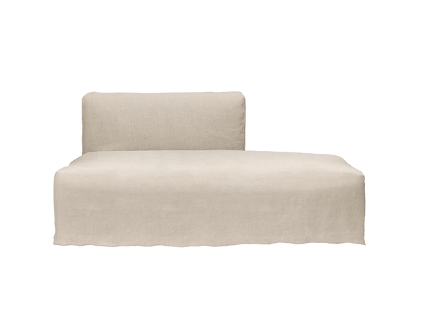 Catena Sofa Open End Right - S301 - Ferm Living Sofas - Loose Drape - Natural - HORNE