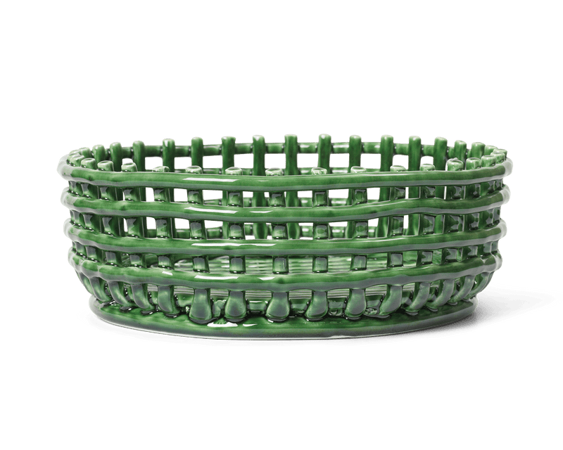 Ceramic Centrepiece - Emerald Green - Ferm Living Serveware - HORNE