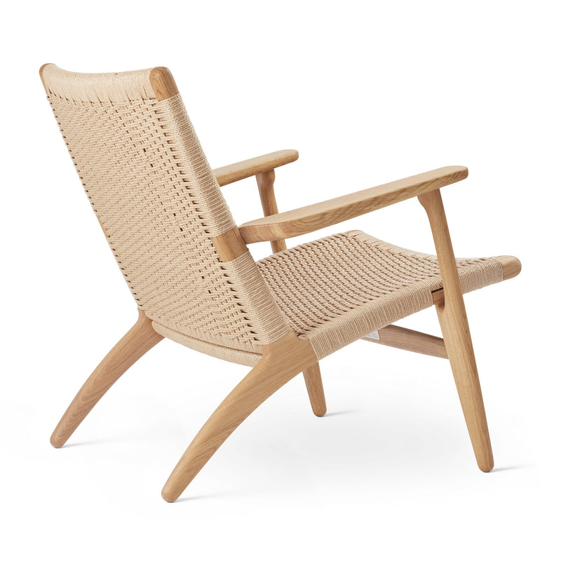 CH25 Lounge Chair - Carl Hansen & Son Chairs - Oiled Oak/ Natural Paper Cord - HORNE