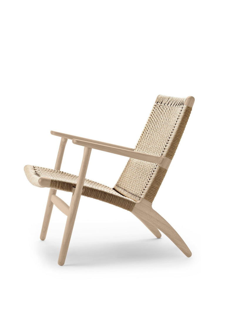 CH25 Lounge Chair - Carl Hansen & Son Chairs - Oiled Oak/ Natural Paper Cord - HORNE