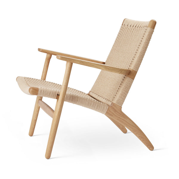 CH25 Lounge Chair - Carl Hansen & Son Chairs - Oiled Oak/ Natural Paper Cord - HORNE