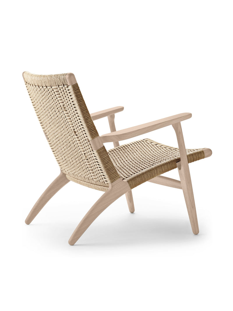 CH25 Lounge Chair - Carl Hansen & Son Chairs - Oiled Oak/ Natural Paper Cord - HORNE