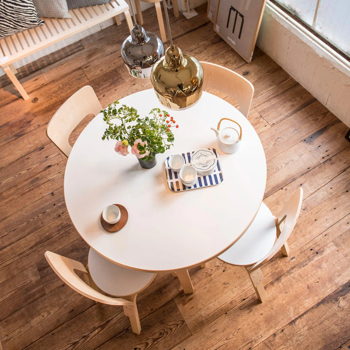 Chair 66 by Alvar Aalto - Artek Chairs - Black Lacquer Legs & Seat - HORNE
