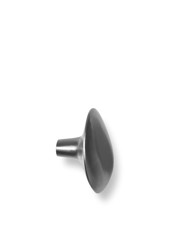 Chanterelle Hook - Ferm Living - Hangers & Hooks - Brushed Stainless Steel - HORNE
