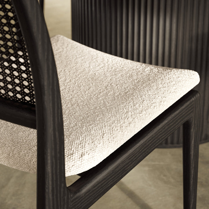 Charlotte Cane Side Chair - Urbia Chairs - Medley Ivory Nogal - HORNE