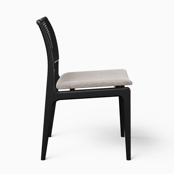 Charlotte Cane Side Chair - Urbia Chairs - Medley Ivory Nogal - HORNE