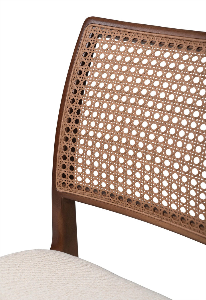 Charlotte Cane Side Chair - Urbia Chairs - Medley Ivory Nogal - HORNE