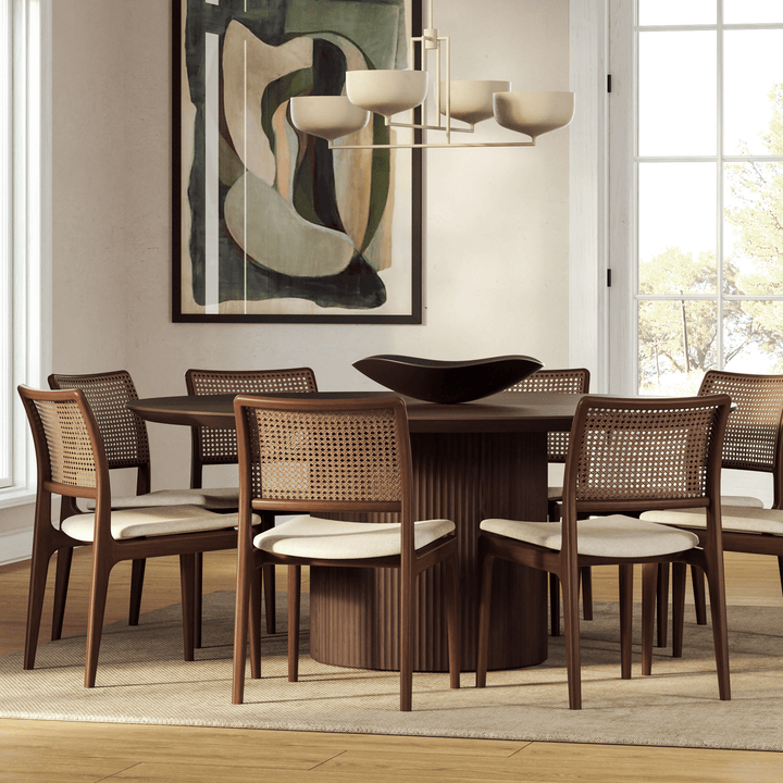 Charlotte Cane Side Chair - Urbia Chairs - Medley Ivory Nogal - HORNE