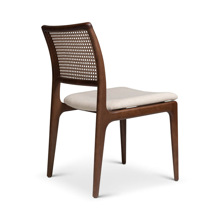 Charlotte Cane Side Chair - Urbia Chairs - Medley Ivory Nogal - HORNE