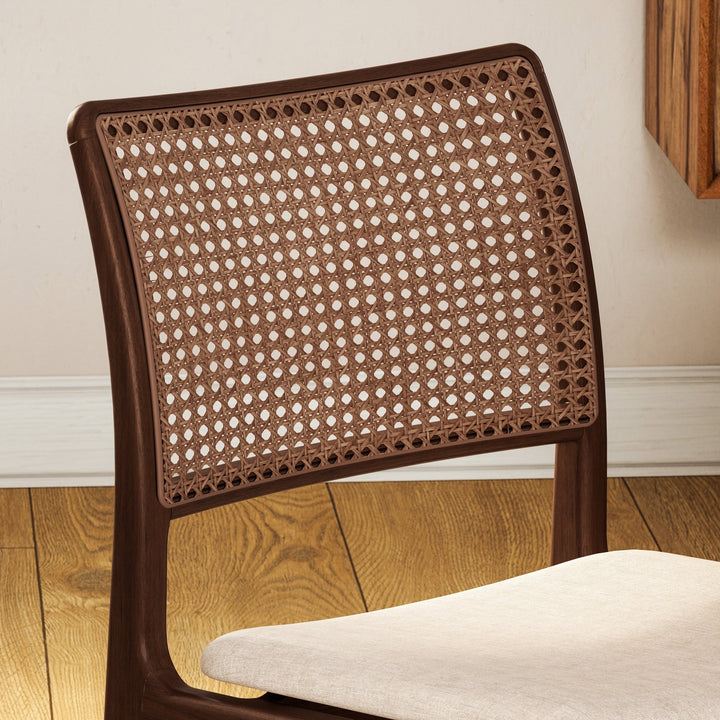 Charlotte Cane Side Chair - Urbia Chairs - Medley Ivory Nogal - HORNE