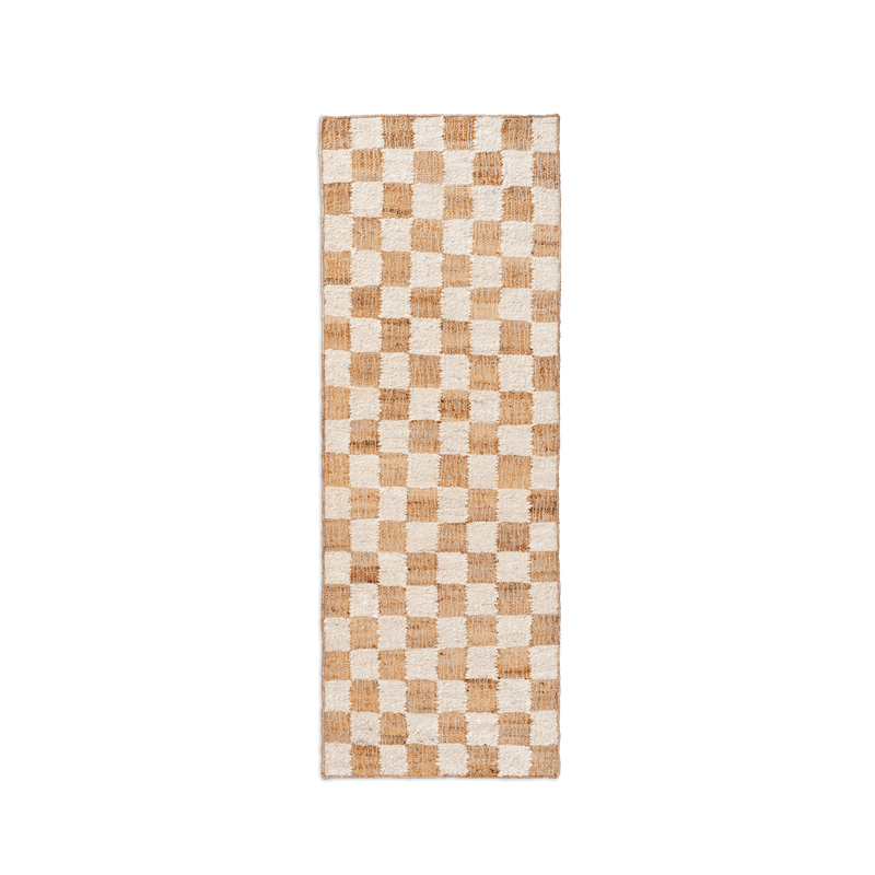 Ferm Living Check Wool Jute Runner