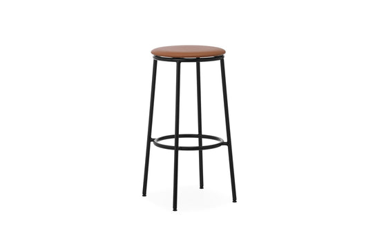Circa Barstool 75 cm Upholstery - Normann Copenhagen Barstools - Ultra Leather Brandy - HORNE