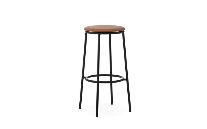 Circa Barstool 75 cm Upholstery - Normann Copenhagen Barstools - Ultra Leather Brandy - HORNE