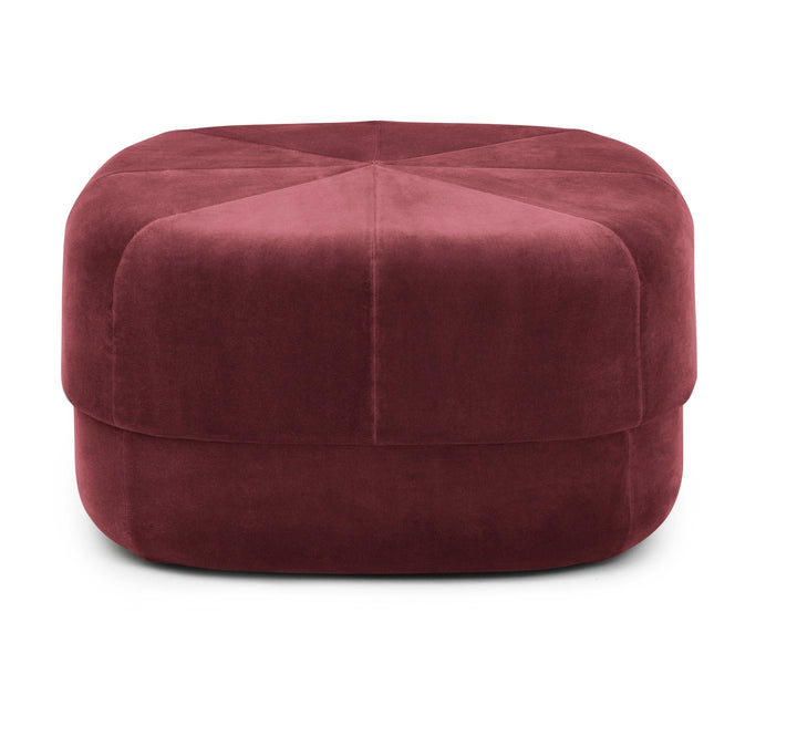 Circus Velour Pouf - Normann Copenhagen Poufs & Stools - Circus Velour Pouf Large - Dark Red - HORNE