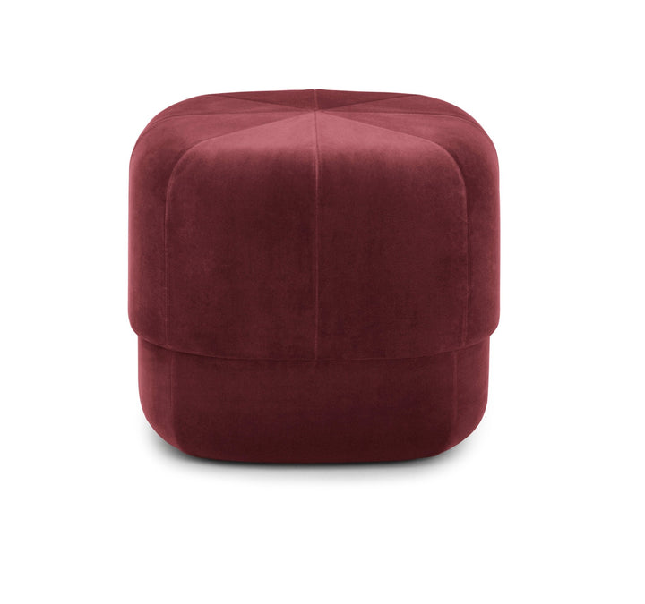 Circus Velour Pouf - Normann Copenhagen Poufs & Stools - Circus Velour Pouf Small - Dark Red - HORNE