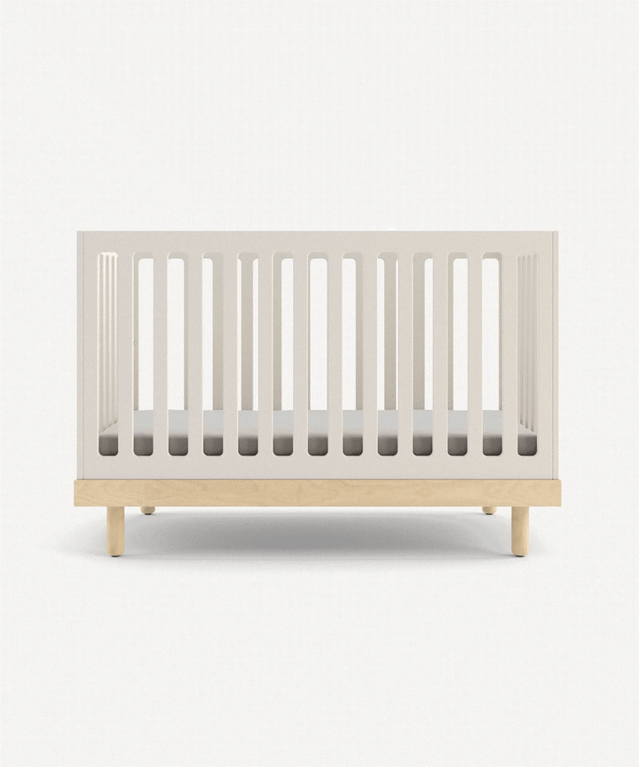 Classic Crib - Oeuf Kids + Baby - White/Birch - HORNE