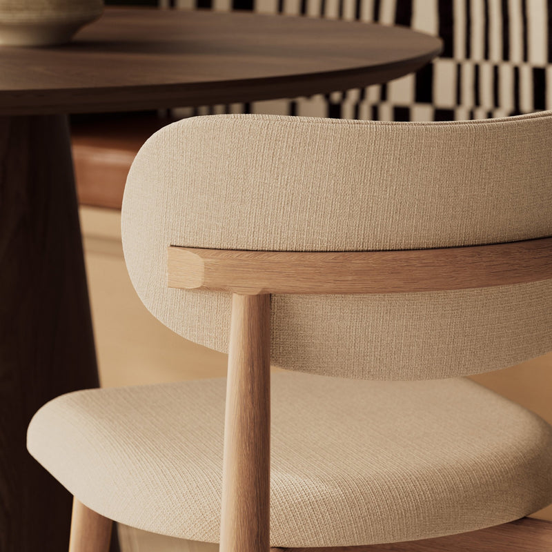 Claudia Side Chair - Urbia Chairs - Harvest Jute Ebano - HORNE